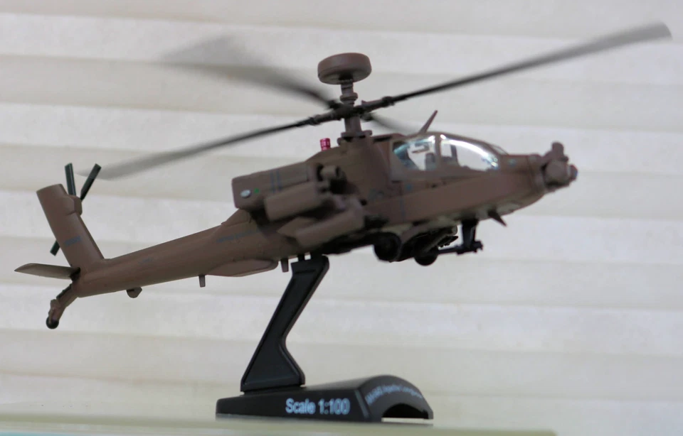 Apache Longbow Helicopter AH-64 D scale 1:100 Daron PS 5600 Army Diecast Metal - Image 2 of 4