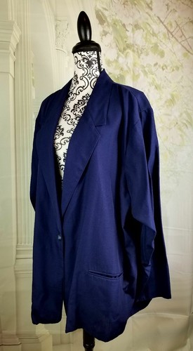 Bobbie Brooks womens button front long sleeve jacket pockets size 26/28 bb03 - Picture 7 of 8