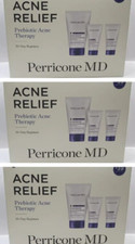 PERRICONE MD ACNE RELIEF PREBIOTIC ACNE THERAPY 30-DAY REGIMEN BOXED LOT 3 