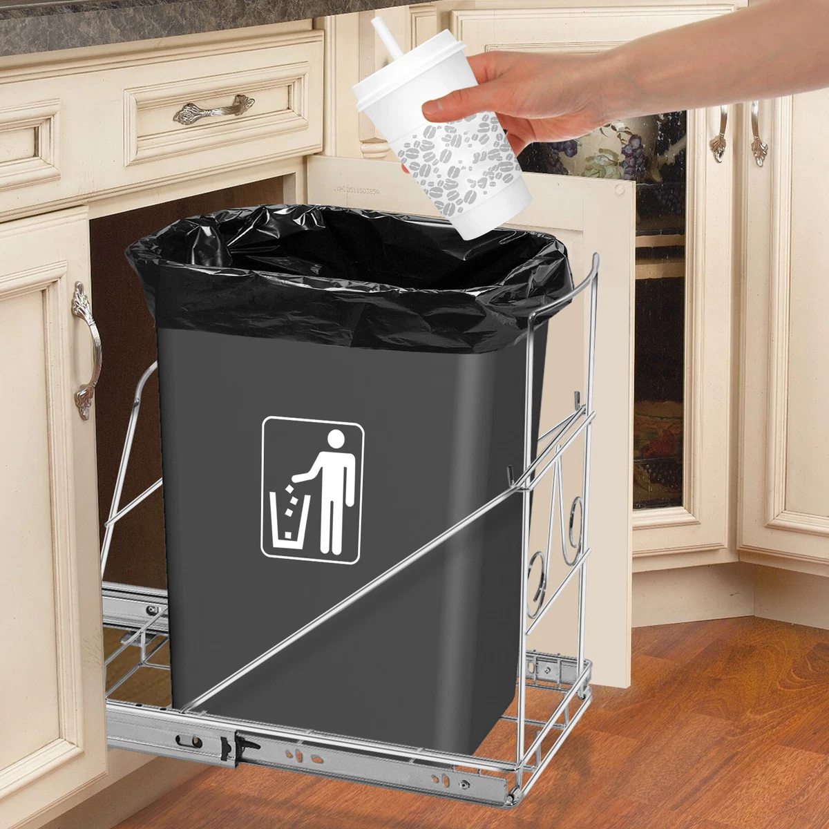 Kitchen Trash Can Slide Out Matttroy