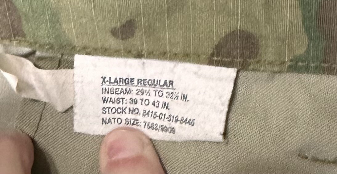 Tru-Spec T.R.U. Pants 24-7 Series Original Mens Size XL Knee Pad Compatible Camo