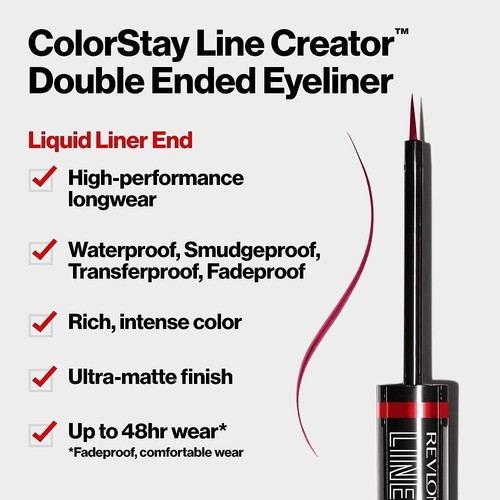 REVLON Colorstay Line Creator Double Ended Eyeliner LEATHERCRAFT 152 eye liner - Picture 5 of 13
