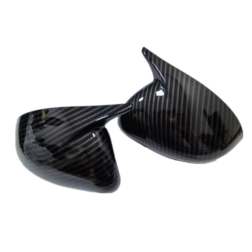 Tapacubos de cubierta de espejo retrovisor de fibra de carbono ABS para Kia Rio 2010-2016 Foto 4 de 4
