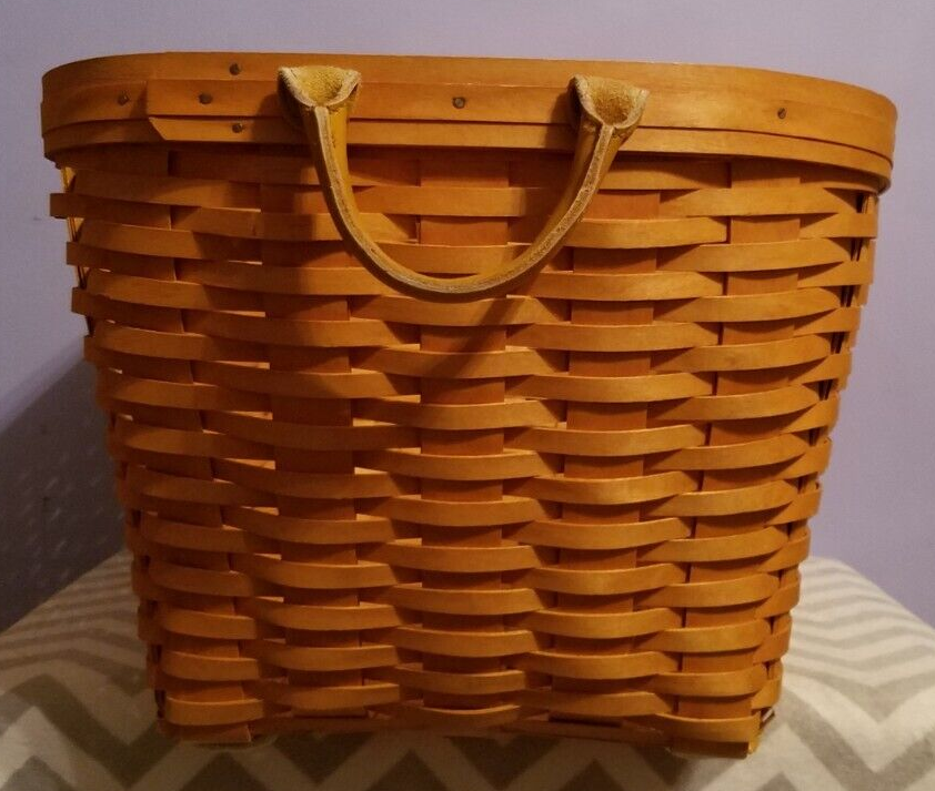 Longaberger 2001 Classic Oval Laundry Basket eBay