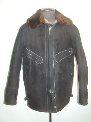 RARE Sz.52-4 Soviet Pilot Spase flight period Pilot Fur Jacket USSR 1978