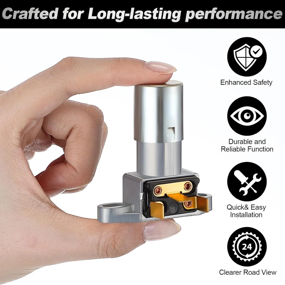  Interruptor atenuador de faros montado en el piso D808 para GMC CHEVY CADI Foto 3 de 4