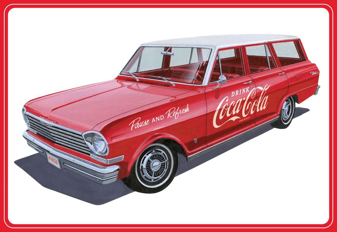Amt/ Mpc AMT1353/12 - 1/25 1963 Chevy II Nova Wagon W/ Crates - New