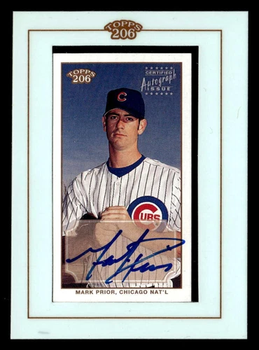 2002 Topps 206 Mark Prior Autograph Auto Framed Mini Chicago Cubs ZZ3735
