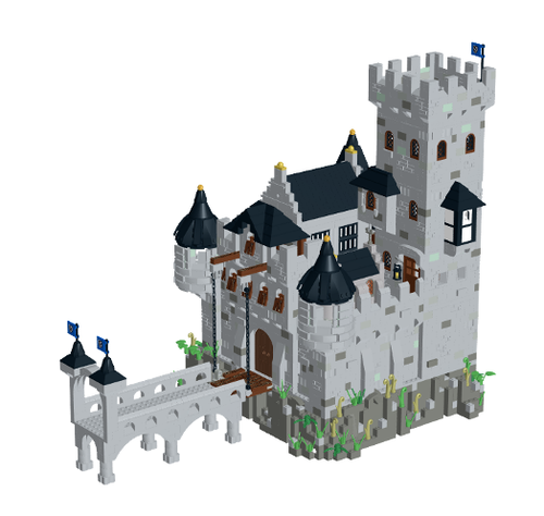 LEGO Custom MOC Crusader's Castle stud.io file, no parts! - Picture 2 of 2