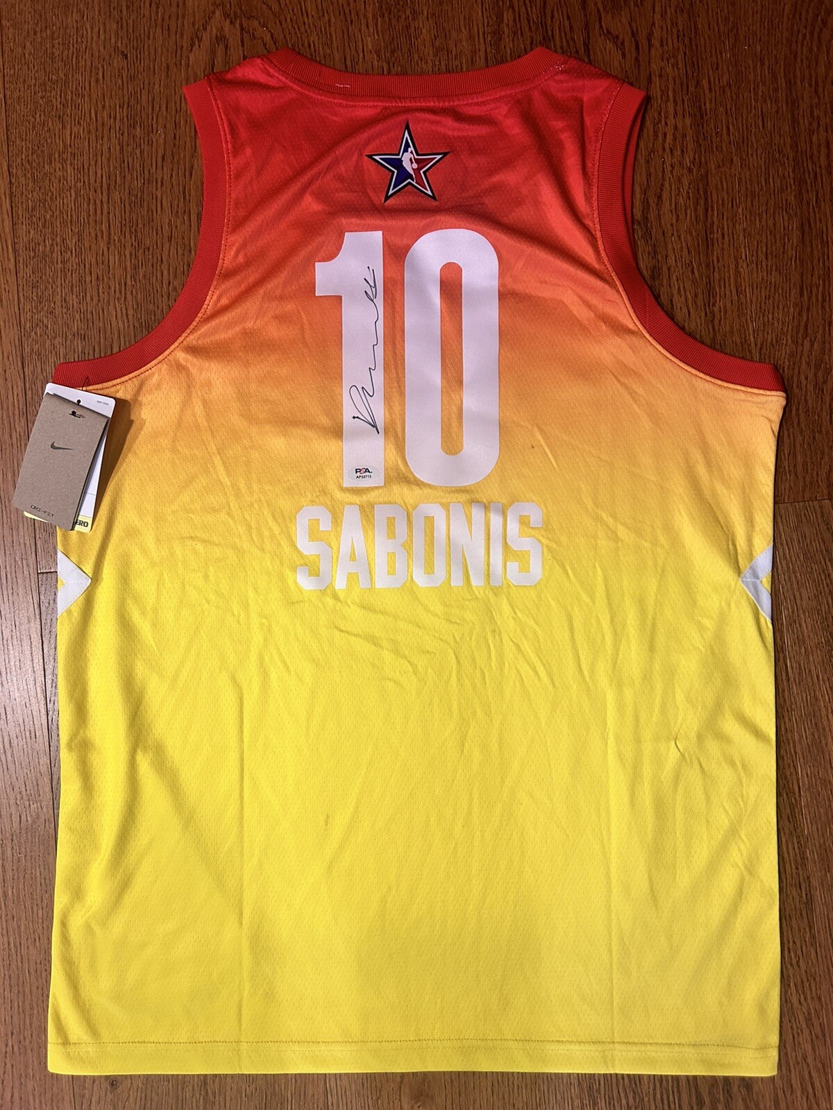 Domantas Sabonis Autographed Signed Sacramento Kings All Star Jersey PSA COA NBA 