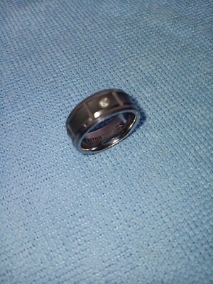 Kay Jewelers mens wedding triton Tungsten Ring size 10 With Diamond