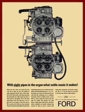 Ford 427 Cubic Inch High Performance Engine New Metal Sign 425hp Cutaway View