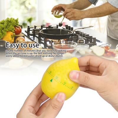 Küche Mechanische Timer Manuelle Zitrone Form Zähler für Home Cooking Timing