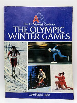 1980 LAKE PLACID NY WINTER OLYMPICS American Airlines TV Viewer's Guide PROGRAM