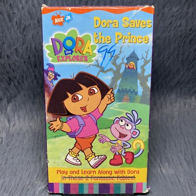 Dora the Explorer - Dora Saves the Prince VHS Tape 2002