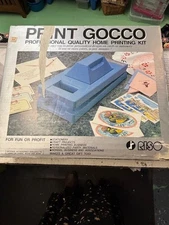 Print Gocco B6 Hi Mesh Set Screen Printing Kit Box + Bulbs Nice!