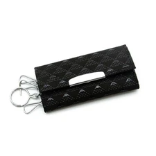 Key Case Deer Leather Black Mt Fuji Pattern Japan
