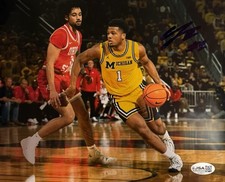TRENT MCKENNEY singed  (MICHIGAN WOLVERINES) basketball 8X10 photo JSA CL06521