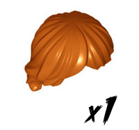 1X Lego 92746 • Figurteil Haare Hair • Dunkel Orange • Dark Orange
