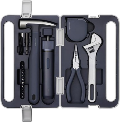 HOTO 18-Piece Tool Kit, Electric Screwdriver w/LED, 3 Torque, 10 Bits, Basic Hom