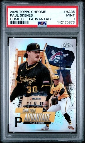 2025 Topps Chrome Home Field Advantage Paul Skenes CASE HIT SSP #HA35 PSA 9