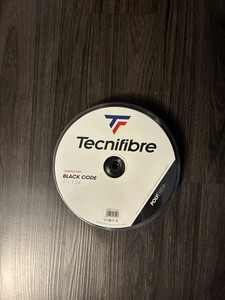 Tecnifibre Black Code 17 Gauge 1.25mm 660' 200m Tennis String Reel Black