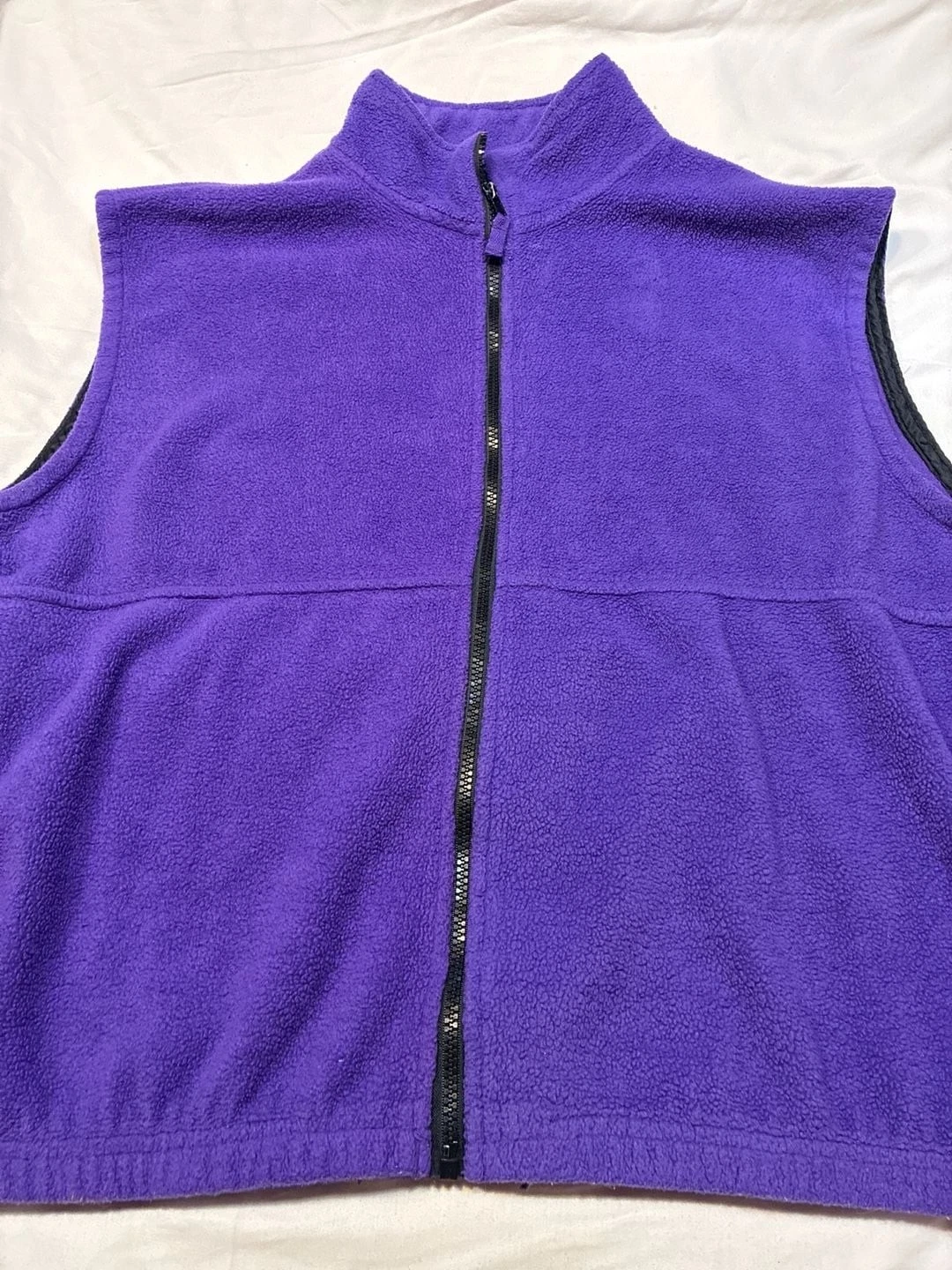 Sierra Pacific Outdoors Vintage Purple Full-Zip Fleece Vest
