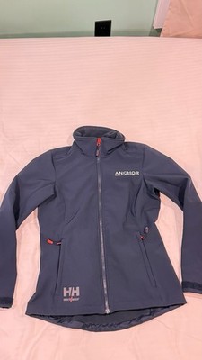 Helly Hansen Workwear Lined Softshell Jacket Size S Color Blue logo of ''ANCHOR''