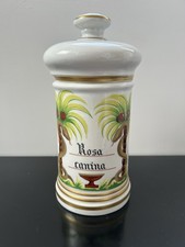 POT A PHARMACIE ROSA CANINA PORCELAINE APOTHICAIRE 