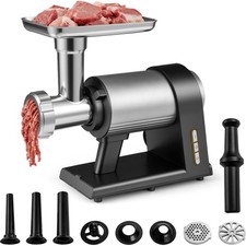 Electric Meat Grinder 2000W Sausage Stuffer Maker with 3 Sausage Tubes