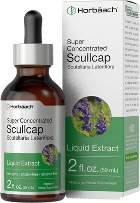Scullcap (Scutellaria lateriflora) Liquid Extract 2oz | Alcohol-Free | Non-GMO