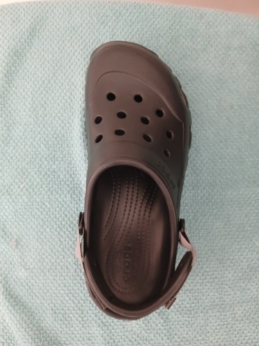 Crocs Classic All-Terrain Clog Men's US 9 Black/Gray Rubber Slip-On