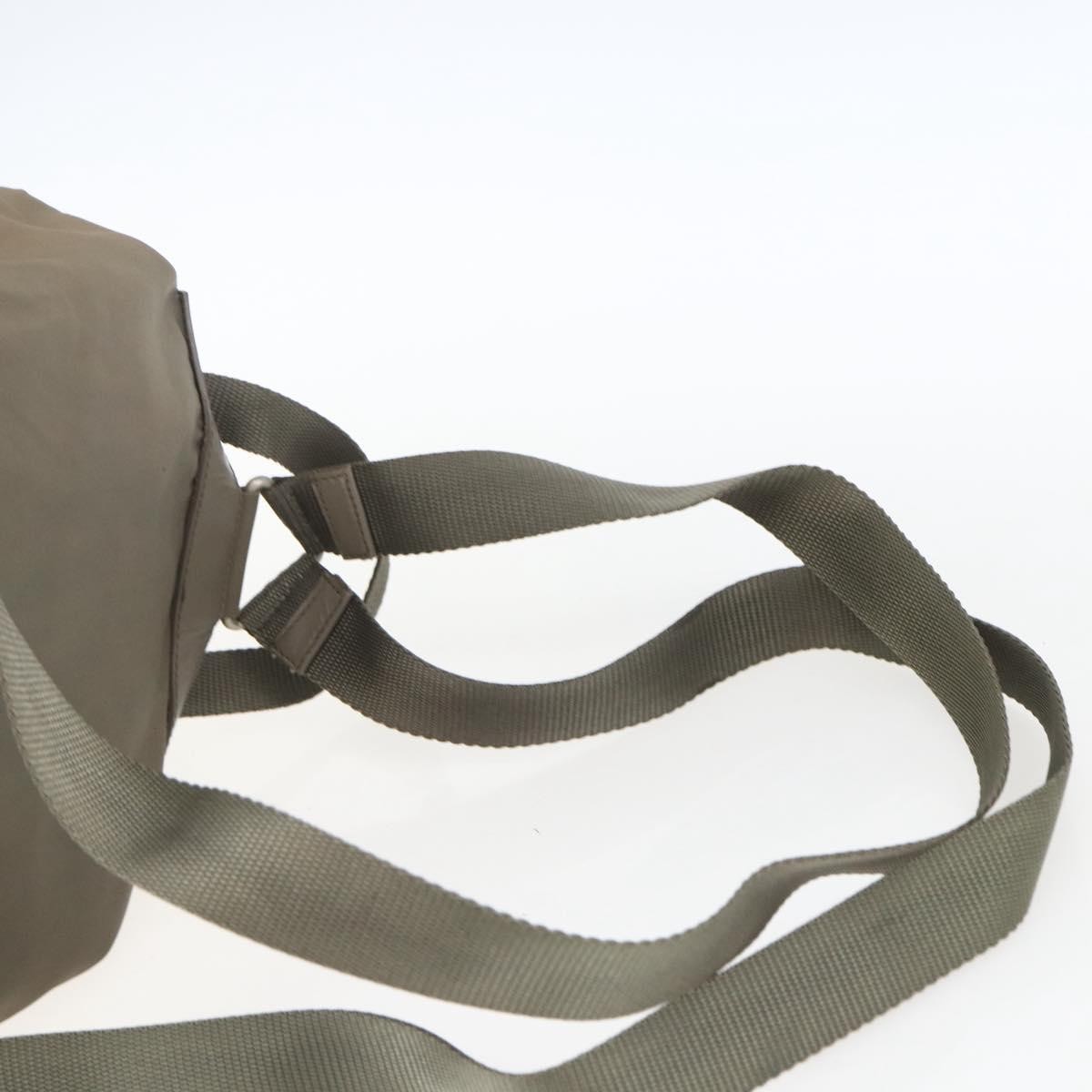 PRADA Backpack Nylon Khaki Silver Auth 163902 thumbnail 10