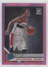 2019 Panini Donruss Optic Rated Rookie Pink Hyper Prizm Justin Robinson #174 0c6