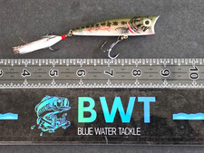 Vintage Rebel Zell Rowland "Super POP-R" Topwater Lure: Baby Bass Pattern