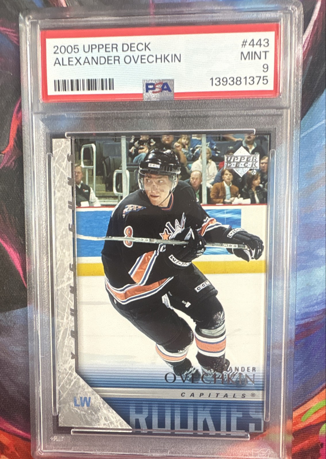 2005-06 Upper Deck - Young Guns Alex Ovechkin #443 (RC) PSA 9 MINT