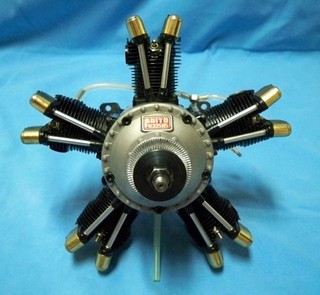 Saito FA 325 R5D Radial 4stroke 5 Cyl Engine w/ OB Glowplug Driver and Extras