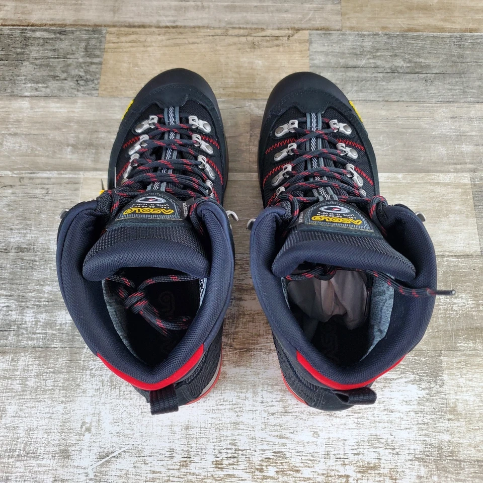 Asolo Fugitive GTX Mens Boots Sz 10.5 Black Red Trekking & Hiking Ankle Boots - Image 4 of 4