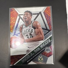 Panini 2019-20 Mosaic Will to Win Giannis Antetokounmpo #12 Bucks NBA Card