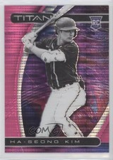 2021 Panini Chronicles Titan Pink Pulsar Prizm Ha-Seong Kim #4 0bt4