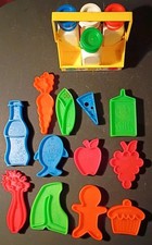 Mattel 12 Tuff Stuff Plastic Grocery Play Food  Fisher Price 4 Milk  Carrier