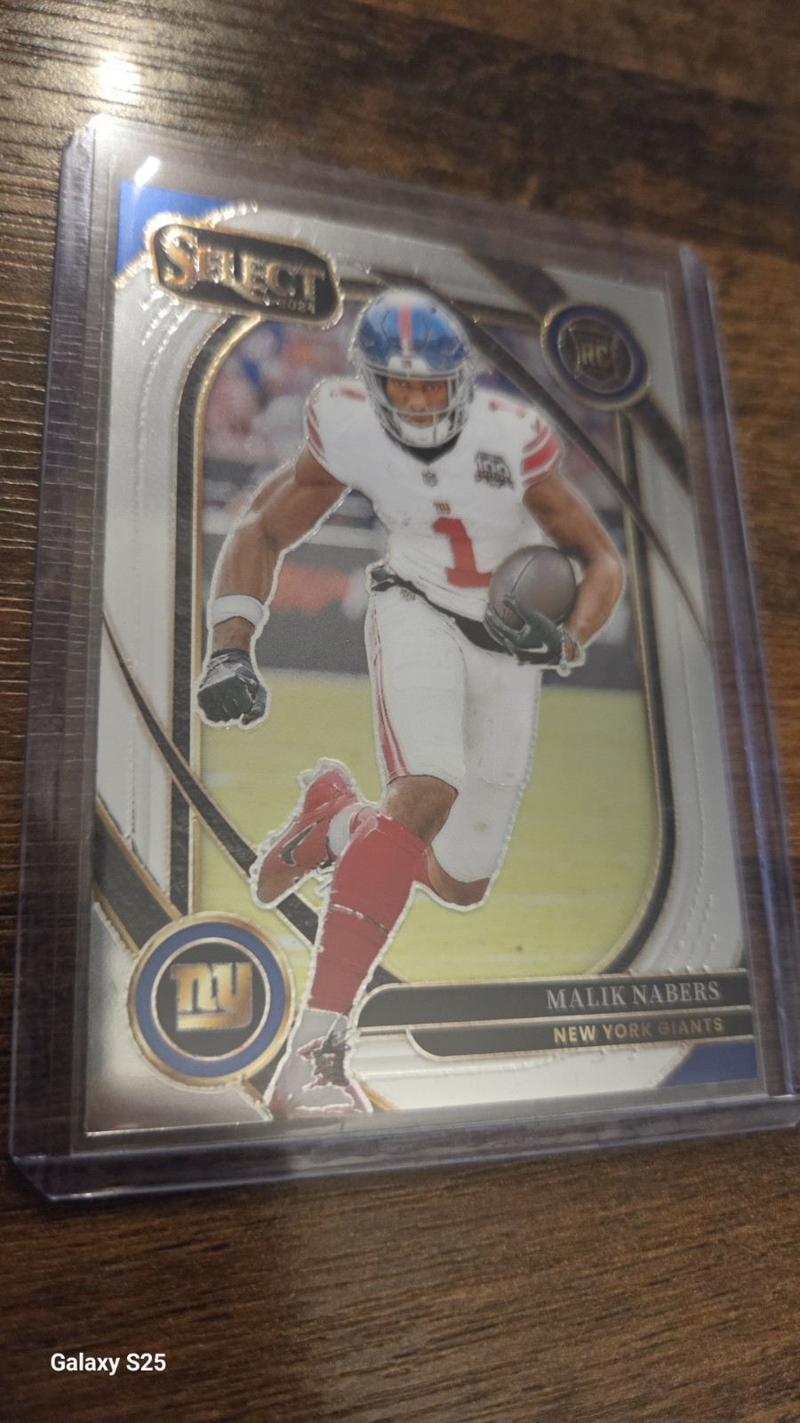 2024 Panini Select - Club Level Malik Nabers #220 Silver Prizm (RC)