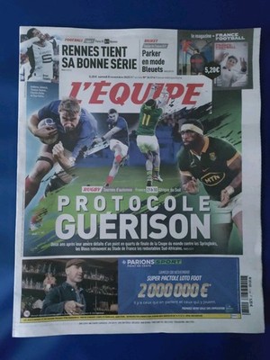 EDF RUGBY/STADE RENNAIS/JOURNAL L'EQUIPE 8/11/2025