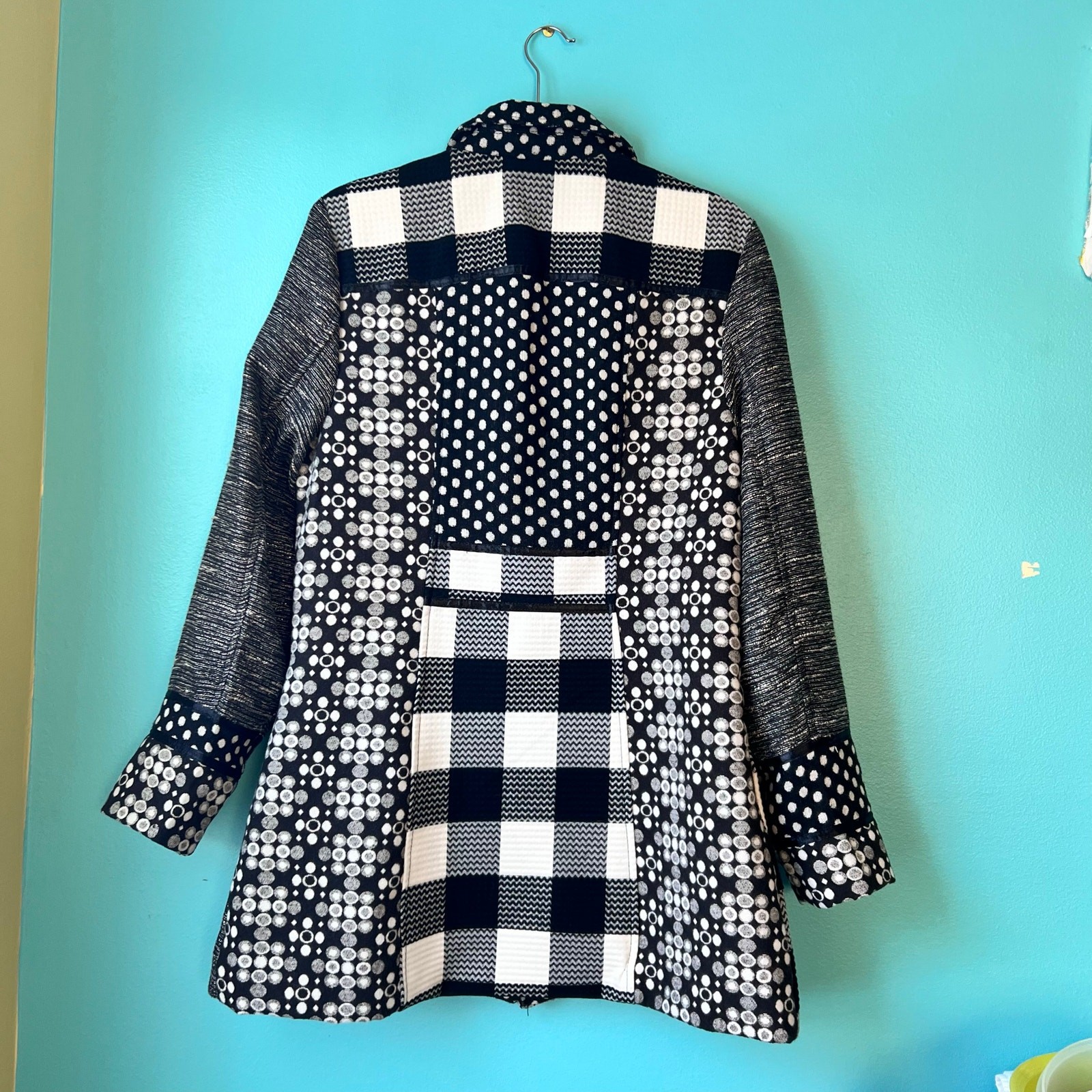 Mirror Image Patchwork Tapestry Jacket Womens Siz… - image 9