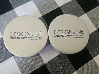 2 RARE Regis DESIGNLINE Molding Glue Mess It Up Styler Ultra Firm Hold  2oz Jar