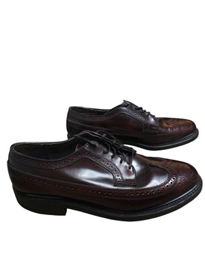 British Walkers Long Wingtip Oxford Custom Dress Shoes Burgundy Men Size 10 D British Walkers Long Wingtip Oxford Custom Dress Shoes  main image 4