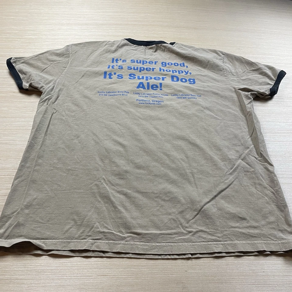 Vintage Lucky Labrador Portland Beer 90s Brewing T Shirt Super Dog IPA Ale XL Foto 4 de 4