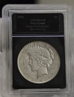 1926 US Peace Silver Dollar $1 Nice VF (Cleaned) Bradford Slab.