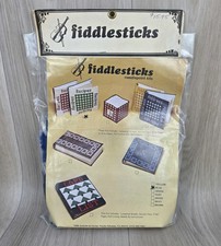 Vintage RECIPE BOOK Needlepoint Kit Fiddlesticks Brand Blue USA Made Craft Kit