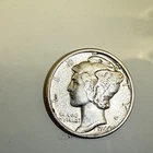 1944-S MERCURY SILVER DIME - CH/AU+ ~NICE COIN~